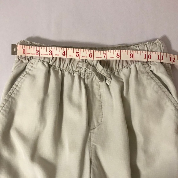 Gap Khaki Pull-On Elastic Waist Drawstring Cargo Jogger Pants 10 Girl - Picture 6 of 12